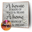 DIY Word Picture 5D Full Square Diamond Painting Rhinestone Art (F184)