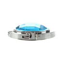 Folding Purse Handbag Holders Crystal Bag Hook Hanger Hold Girl Turkish Blu U6C9