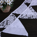 12 Flags Lace Rose Cotton Flag Banner Pennant Wedding/Birthday Party Decor