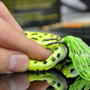 5PCS Cute Frog Topwater Fishing Lure Crankbait Hooks Bass Bait Tackle