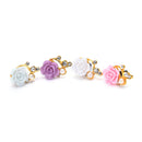 2x 3.5mm Rose Crystal Anti Dust Cap Earphone Jack Plug Stopper For Cell Phon  Ew