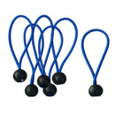 12Pack 4'' Ball Bungee Bungie Cord Heavy Duty Canopy Tarp Tie Downs Straps Blue