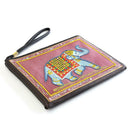 DIY Elephant Special Shaped Diamond Painting Wristlet Wallet Zipper Clutch