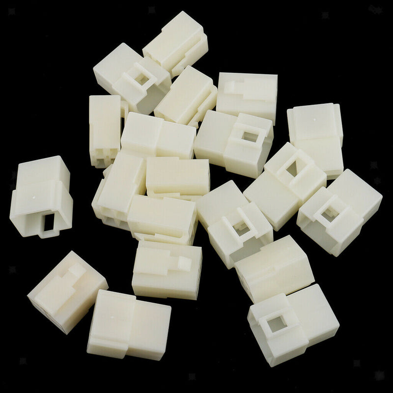 10 Kits 4 Way Pin 6.3mm Electrical Locking TAB Connector Plug & Socket Kit