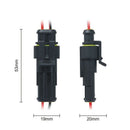 10Pcs 2Pin Way Car Waterproof Male Female Electrical Connector Plug Wire Ki