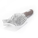 Big Curved Comb Wide Tooth Large Plate Hairdressing Hair Ribs Brush (White)