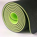 6Mm Tpe Two-Color Non-Slip Yoga Mat Sports Mat 183x61Cm Gym Home Fitness Ta S4B9