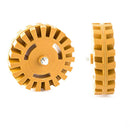 25Mm Rubber Pneumatic Degumming Disc Thread 5 / 16-24 Gear Diameter 100mm