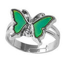 Mood ring band color changing by temperature ajustable butterfly JR FT