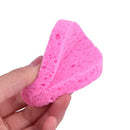 Natural Plant Fiber Face Wash Cleansing Round Sponge Beauty Makeup Tool PinkJR