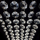 33FT Crystal Clear Acrylic Bead Garland Chandelier Hanging Wedding Supplies
