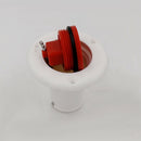 Deck Filler For FUEL 38mm (1.1/2") Socket White Nylon Red CAP Boat Motorhome