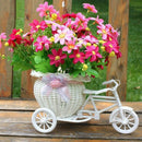 Rattan Tricycle Bike Flower Basket Vase Storage Home Wedding Party Decor Nice