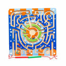Wooden Magnetic bead ball pen Maze Puzzle Magnetic Board ring track Game Ed