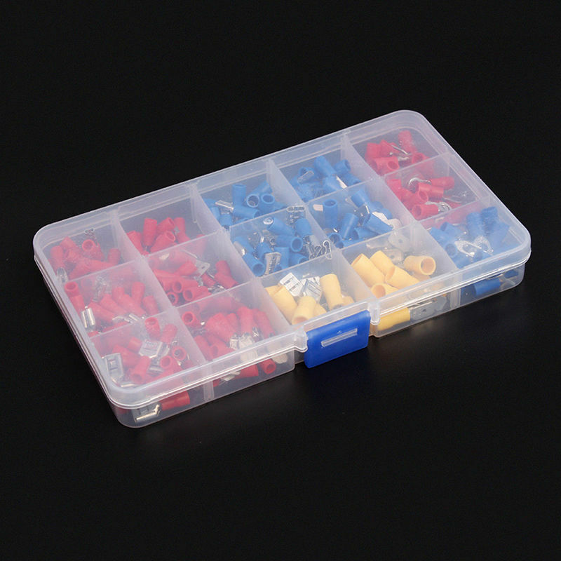 280pcs Assorted Insulated Electrical Wire Terminals Crimp Spade Connectors Set
