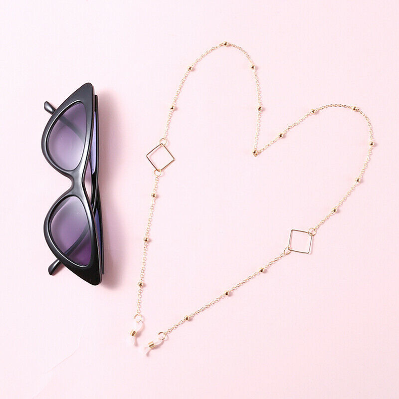 Eye Glasses Sunglasses Beading Chain Holder Lanyard Necklace Strap Square W Kw