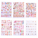 2Sheets Creative Food Drinks Diary Scrapbook Decoration DIY Stickers Toys Gift Z