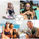 2x PU Leather Stripe Eyeglasses Chain Holder Retainer Spectacles Rope Neck Cord