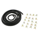 1/4-Inch ID 9.8-Feet Fuel Line + 2/5-Inch Hose Clamps For Mowers Tractors