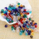 100pcs 6mm Bicone Faceted Acrylic Loose Spacer Beads Findings Nice Y6E6