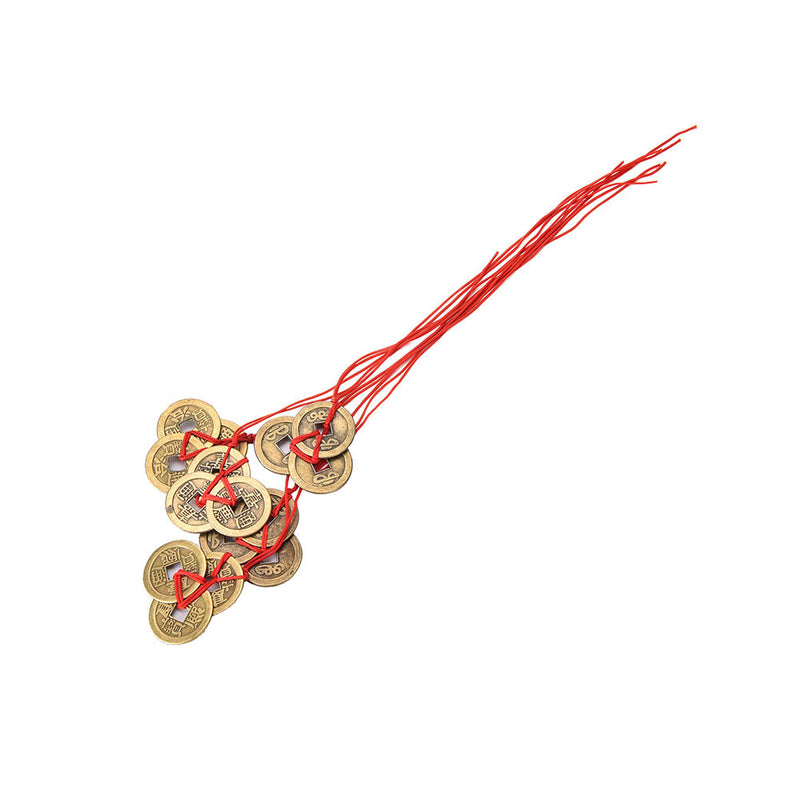 1 SET Charms Tied Chinese Oriental Feng Shui Wealth Lucky 3C