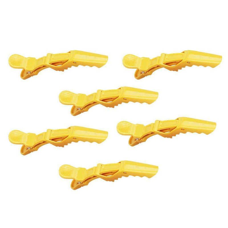 6Pc Non Slip Styling Clips Hair Partition Curling Cutting Alligator Clips