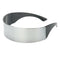 2 x Futuristic Wrap Sunglasses Narrow Flat Top Glasses Party Props Eyewear