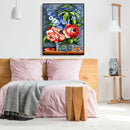 Painting By Numbers Kit DIY Gorgeous Flower Canvas Oil Art Picture Craft