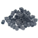 50Pcs Black Plastic Auto Car Truck Wheels Tire Valve Air Dust Cover Stem Cap New