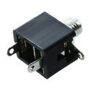 Black 3 Pin 2.5mm Female Audio Mono Headphone Jacks Socket 10 Pcs