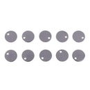 100pcs Round Tags Stainless Steel Stamping Blanks Charm Pendant DIY Jewelry