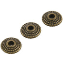 70 Bronze Tone Saucer Spacer Beads 8x4mm I2K8