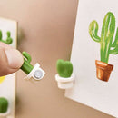 12 Pcs Cute Cactus Refrigerator Magnets,Decorative Fridge Magnet Locker MagnO1G8