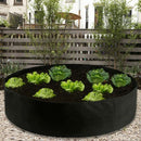 Fabric Raised Garden Bed Round Planting Container Grow Bags Breathable Felt