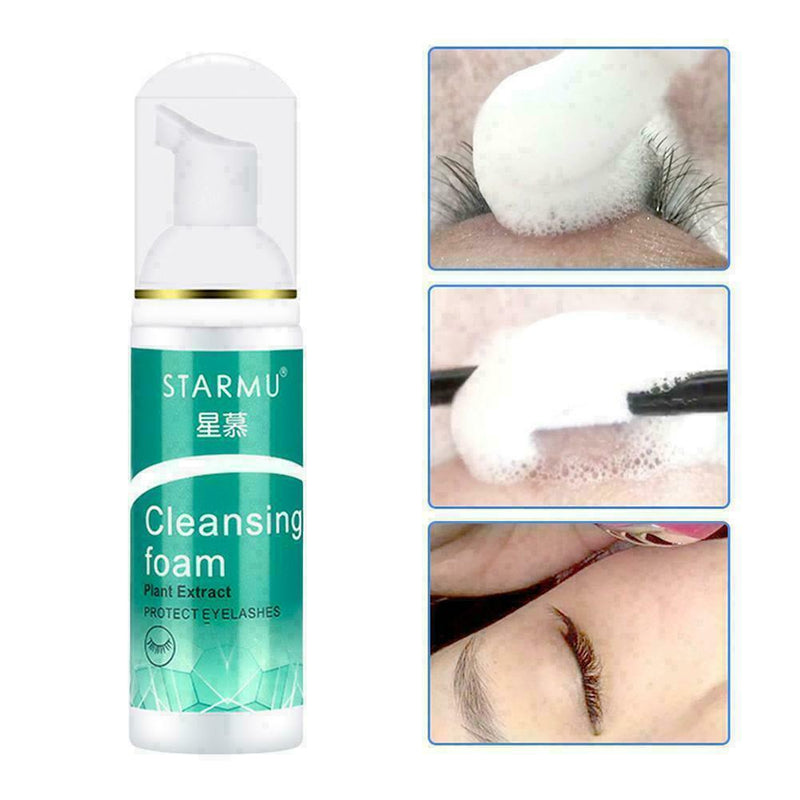 70ml Eye Lashes Foam Cleaner Eyelash Extension Detergent Remover Tool P6Y7