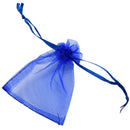 100X Jewellery Bag sachets Organza Bag blue P8H9