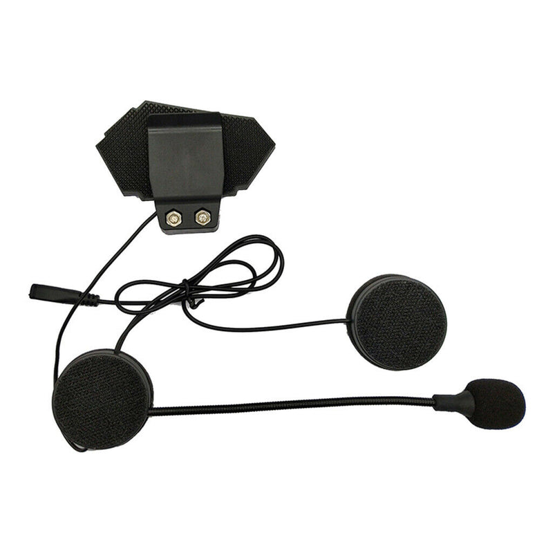 Motorcycle Helmet Headset Intercom Bluetooth Headphones Hands-Free Black New
