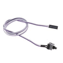 10Pcs 2Pin SW PC Restarting Power Cable on/off Push Switch Button Wire