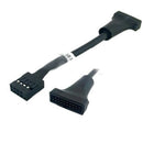 2 pcs USB 3.0 9-pin Header Male to USB 2.0 20-pin Female Adapter Cable for PC