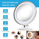 10x 360 Rotary Magnification Magnifying Makeup Mirror LED Fill Light Lighting