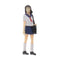 1:64 Figures Diorama Uniform Girl Fashion Japanese boy Girl B