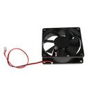 80mm Dual Ball Bearing Silent Fan, DC 12V Case Cooling Fans 80x80x25mm for