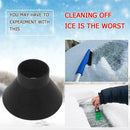 Cone Shaped Magic Car Windows Snow Remover Shovel Ice Scraper (7.5cm Black A