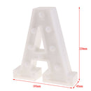 White Large Plastic Marquee Freestanding Alphabet LED Light UP Letters A