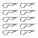 R-clip Retaining Pins for Brake Pad Tractor Clips Hitch Pin Marine 32mm/37mm