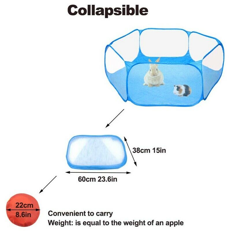 Pig Cage Rabbit Cage Indoor Playpen Perfect Size for Small Animal Pet Play PU9Z5