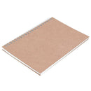 2pcs Retro Spiral Coil Grid Sketchbook Notebook Diary Journal Student Memo