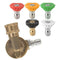 Power Pressure Washer Spray Nozzle Tips and  Connect Pivot Adapter Cou X2T2