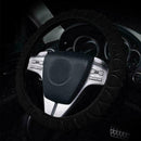 1* Car Steering Wheel Cover Anti-slip Elastic Breathable Microfiber T6W3