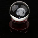 80mm  Glass Crystal Ball Photography Photo Props Art Gift No Stand